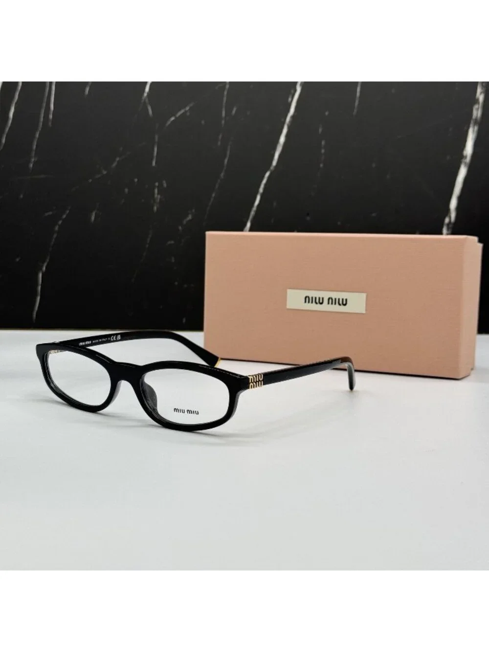 New Miu Miu MU01ZV Black Eyeglasses MU01ZV 16K1O1